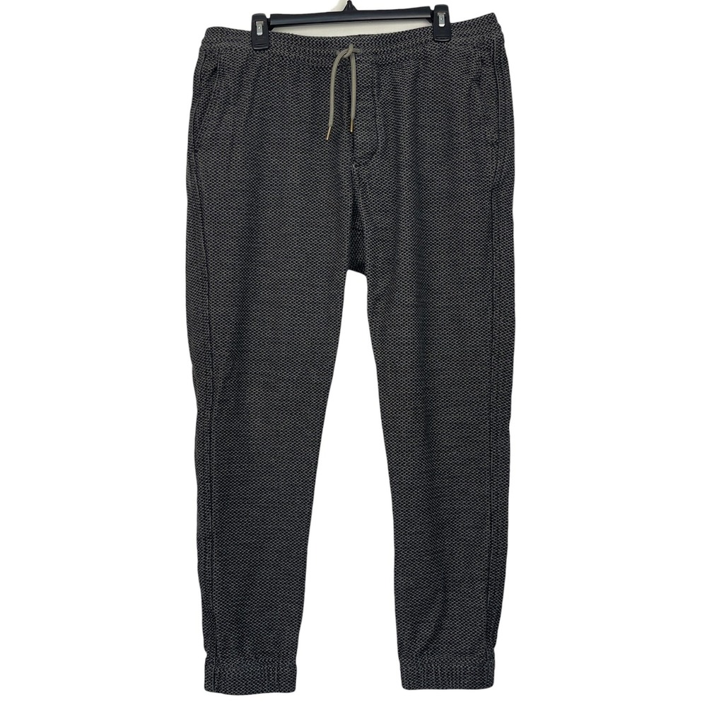 Taylor Stitch THE APRES Pant Jogger Mens XL Cypress Sashiko Organic Cotton Gray